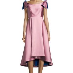 Milly Casey Sleeveless Satin Bateau Cocktail Dress